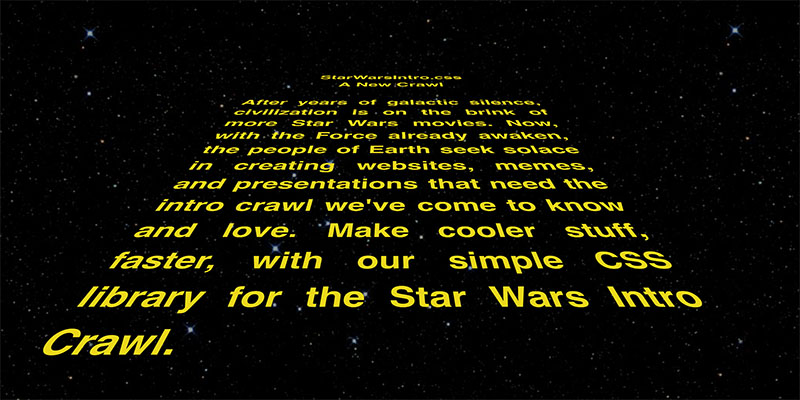 star wars intro maker classtools